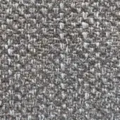 Presotto Lanzarote fabric, gray woven texture, irregular surface with beige and light blue thread details, durable upholstery material.