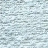 Presotto fabric sample, orsetto "b ors20", icy blue nubby texture with looped pile and horizontal woven lines.
