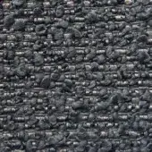Presotto orsetto fabric b ors205, dark charcoal gray woven textile with nubby texture, matte finish, horizontal and vertical weave.