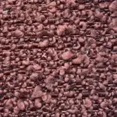Presotto orsetto fabric, reddish-brown, looped weave texture with irregular nubby surface and heathered tonal variations.