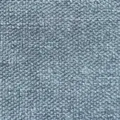 Blue-gray woven fabric texture with a granular, nubby surface and heathered tonal variations; dense, irregular weave with visible knots.