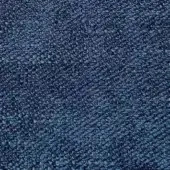 Blue woven fabric texture with granular surface, diagonal rib, and speckled flecks; label reads “presotto > fabrics > fabric (b) > yucatan > b yct47”.