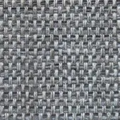 Woven fabric texture, gray-brown-off-white yarns, dense grid pattern, matte finish, slight color variation, presented on white background.