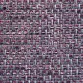 Woven fabric texture, rose-mauve and gray-charcoal, grid pattern with nubby surface; sample displays “presotto” fabric code f drp31.