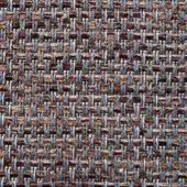 Woven fabric texture, muted brown and light gray, dense irregular geometric pattern with raised surface and matte finish.