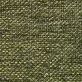 Presotto Mimì fabric F MM3024, olive-green textured weave with gray and yellowish-green threads, matte finish, dense nubby surface.