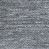 Gray woven fabric sample displaying a textured grid pattern with speckled variations, identified as “mimì” from Presotto’s fabric collection f mm3037.
