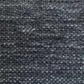 Presotto Mimì fabric texture, dark gray with speckled white fibers, dense irregular weave, matte finish, studio lighting.