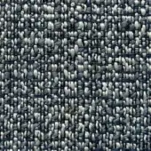Presotto San Diego fabric, F SDG138, dark blue and off-white woven textile with irregular, nubby texture and heathered appearance.