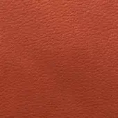 Terracotta faux leather texture with a matte finish and fine granular pattern, displaying a consistent warm burnt orange tone and soft, pliable quality.