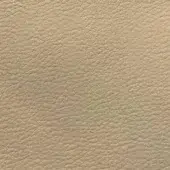 Light beige full-grain leather texture with fine pores, matte finish, and subtle tonal variations; Presotto fabric sample ‘f time992’.