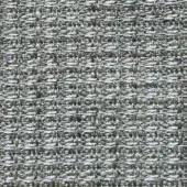 Presotto Allure Match fabric G ALM101, heathered gray and silver woven texture with nubby surface and cool metallic sheen.
