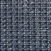 Navy blue textured fabric with speckled weave, displaying a herringbone pattern and raised yarn construction; identified as Presotto allure match g alm106.