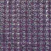 Presotto Allure Match fabric, purple woven texture with silver and indigo threads, dense irregular nubby weave pattern.