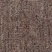 Woven fabric sample, muted brown with gray speckles, exhibiting a nubby texture and subtle grid pattern; label reads “presotto allure plain g alp104”.
