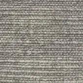 Presotto carrera fabric g cra01, cool gray textured weave with horizontal ridges, dense linear pattern, studio lighting.