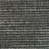 Dark gray woven fabric texture with linear pattern, dense nubby surface, and matte finish; identified as Presotto carrera g cra03.