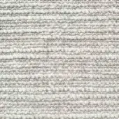 Presotto fabric sample, light gray, tightly woven linear texture with horizontal ridges and a matte, nubby surface.