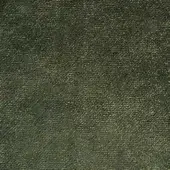 Olive green textured fabric sample with golden yellow flecks, dense woven construction, coarse linen-like texture, matte finish, g fx032.