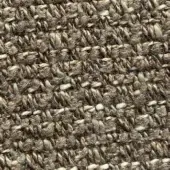 Tavolara fabric sample, brown and beige tweed, dense nubby weave with cream threads, matte texture, Presotto G Tav04 collection.