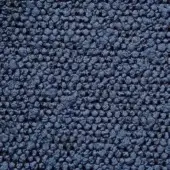 Indigo looped pile fabric texture with dense, rounded nub formations; matte finish, studio sample – presotto g vlt604.