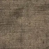Woven fabric sample, earthy brown with gold highlights, displaying a dense horizontal rib texture and slightly rough surface.