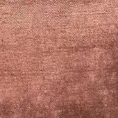 Presotto fabric sample, rose-brown velour, short-pile texture; uniform surface with subtle tonal mottling, identified as “L Vegas63”.