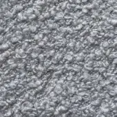 Presotto Cloud fabric, M Cld2802, cool gray looped texture with subtle heathering and a dense, matte nubby surface.