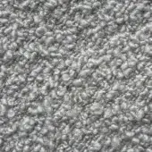 Presotto Cloud fabric, M Cld2804, light gray looped pile texture with heathered tonal variations and consistent, dense nubby surface.