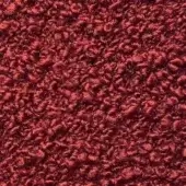 Burgundy Presotto Cloud fabric texture, looped pile weave, dense and plush with subtle height variations, labeled “M Cld2808”.