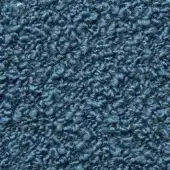 Presotto fabric texture, deep teal looped pile, dense nubby surface with consistent short height and subtle mottled tone.