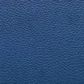 Navy blue leather texture sample with a dense, pebbled grain and matte finish, identified as “blu navy 455.”