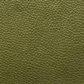 Presotto leather texture, verde oliva 453, muted olive green with repeating small nodules and a consistent matte finish.