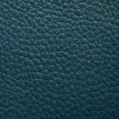Dark teal Presotto leather texture, “xt nhy87007”, displays a pebble grain pattern with matte finish and tonal variations suggesting durability.