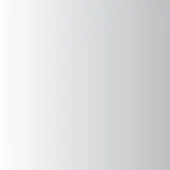 Glass material swatch, silver tone, vertical gradient from dark gray to white, polished reflective surface, minimalist presentation.