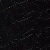 Nero Marquinia Lucido marble texture with black surface, irregular white veining, high-gloss polish, and dynamic branching patterns.