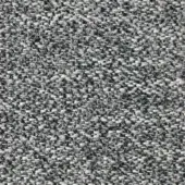 Reflex Francoforte fabric, dense gray weave with speckled pattern, matte finish, nubby texture, identified as extra material.