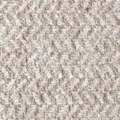Herringbone fabric texture in beige and light tan tones, displaying a dense, diagonal rib weave with embedded textile identifiers.
