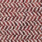 Reflex Ginevra fabric, herringbone weave, mahogany reddish-brown and beige tonal contrast, coarse textured surface, durable upholstery material.