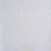 White fabric texture displaying a grid weave with a matte finish, featuring a “reflex” label indicating material composition and spring wood detail.