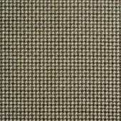 Houndstooth fabric texture, off-white and spice-mustard yellow check, tight weave with consistent interlocking motifs, matte finish.