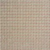 Reflex fabric sample, cream and green wool blend, displays a subtle square grid pattern; “Carnaby Street” Twilight design.