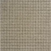 Woven chatelle fabric, beige and charcoal gray, displays horizontal ribbing with square motifs and a matte, textured surface; labeled Reflex, Carnaby Street.