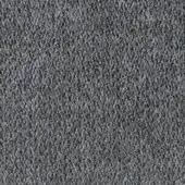Reflex fabric sample, medium gray, short pile texture with granular appearance; Via Baguta Nevada collection, matte finish, includes dark grommet.