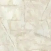 Polished onyx oro marble texture with creamy white base and irregular gold veins, exhibiting reflective surface and organic patterns.
