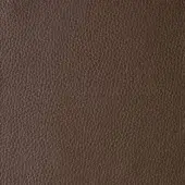 Cognac leather texture sample with pebble-grain pattern, displaying a warm medium brown and matte sheen, identified as colorata 128.