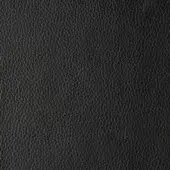 Black leather texture with a dense, pebbled grain and matte finish; “reflex > leather > leather (c) > 148 nero” label visible.