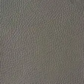 Gray full-grain leather texture sample, “reflex naturale n216 grigio,” displays a dense pebbled grain and consistent matte finish.