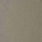 Gray leather texture sample, pebble-grain pattern, matte finish, natural variation in shading, durable material for upholstery applications.