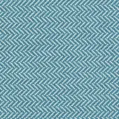 Woven chevron texture, off-white and azzuro mare blue, diagonal zigzag pattern with dense, slightly irregular surface for textiles.